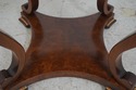L69599: Round Italian Burl Walnut Neoclassical Cen