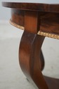 L69599: Round Italian Burl Walnut Neoclassical Cen