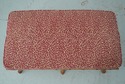 69643: Faux Bamboo Form 6 Leg Upholstered Window S