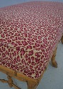 69643: Faux Bamboo Form 6 Leg Upholstered Window S