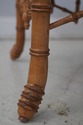 69643: Faux Bamboo Form 6 Leg Upholstered Window S
