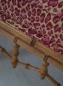 69643: Faux Bamboo Form 6 Leg Upholstered Window S