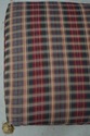 69619: Pair Custom Upholstered Plaid Print Upholst