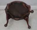 69572: Queen Anne Mahogany Needlepoint Ottoman Or 