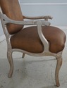 69555: Pair French Modern Design Silver Custom Arm