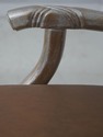 69555: Pair French Modern Design Silver Custom Arm