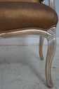 69555: Pair French Modern Design Silver Custom Arm