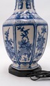 F69654: Chinese Blue & White Porcelain Vase Table 