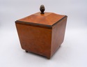LF69618: DECORATIVE CRAFTS Burl Wood LKidded Box O