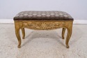 L69668: Vintage French Shell Carved Upholstered Be