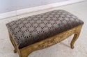 L69668: Vintage French Shell Carved Upholstered Be
