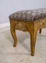 L69668: Vintage French Shell Carved Upholstered Be