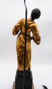 F69646: Tall 2 Light NUBIAN Figural Black & Gold H