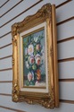 F60705EC/06EC: Pair Gold Framed Floral Oil Paintin