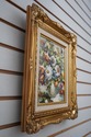 F60705EC/06EC: Pair Gold Framed Floral Oil Paintin