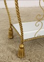 L56269EC: Gold Gilt Metal Tassel Tiered End Table