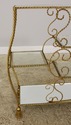 L56269EC: Gold Gilt Metal Tassel Tiered End Table
