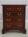 73732: Pair Of STICKLEY Mahogany Inlaid 4 Drawer N