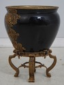 F73918: French Empire Style Bronze Mounted Porcela