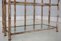 73873: Pair Bamboo Form Metal Etagere Display Shel