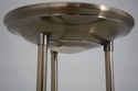 F73816: Vintage Brass & Glass Tall Floor Torchiere