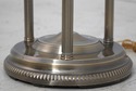 F73816: Vintage Brass & Glass Tall Floor Torchiere