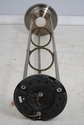 F73816: Vintage Brass & Glass Tall Floor Torchiere