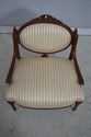L73939: Vintage French Louis XVI Carved Walnut Par