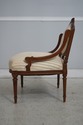 L73939: Vintage French Louis XVI Carved Walnut Par