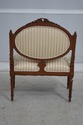 L73939: Vintage French Louis XVI Carved Walnut Par