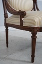 L73939: Vintage French Louis XVI Carved Walnut Par