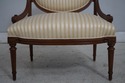L73939: Vintage French Louis XVI Carved Walnut Par
