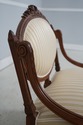 L73939: Vintage French Louis XVI Carved Walnut Par