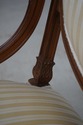 L73939: Vintage French Louis XVI Carved Walnut Par