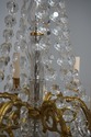 F73566: French Style Crystal & Brass 12 Arm Chande