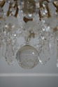 F73566: French Style Crystal & Brass 12 Arm Chande
