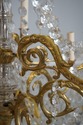 F73566: French Style Crystal & Brass 12 Arm Chande