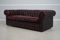 L73984: English Style Leather Tufted Chesterfield 