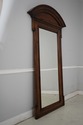 73946: Large Distressed Walnut Beveled Glass Pier 