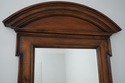 73946: Large Distressed Walnut Beveled Glass Pier 