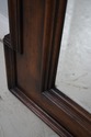 73946: Large Distressed Walnut Beveled Glass Pier 