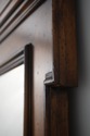 73946: Large Distressed Walnut Beveled Glass Pier 
