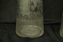 F52168EC: Pair Antique Etched Glass Crystal Vases