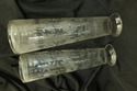 F52168EC: Pair Antique Etched Glass Crystal Vases