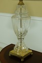 LF52165EC: Crystal & Brass Urn Shaped Table Lamp