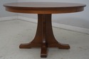 69176: STICKLEY Oak Mission Style Round Dining Tab