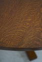 69176: STICKLEY Oak Mission Style Round Dining Tab