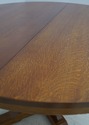 69176: STICKLEY Oak Mission Style Round Dining Tab