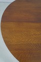 69176: STICKLEY Oak Mission Style Round Dining Tab