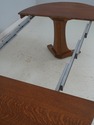69176: STICKLEY Oak Mission Style Round Dining Tab